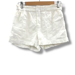 Aerie White Boho Eyelet High Rise Shorts Sz S‎